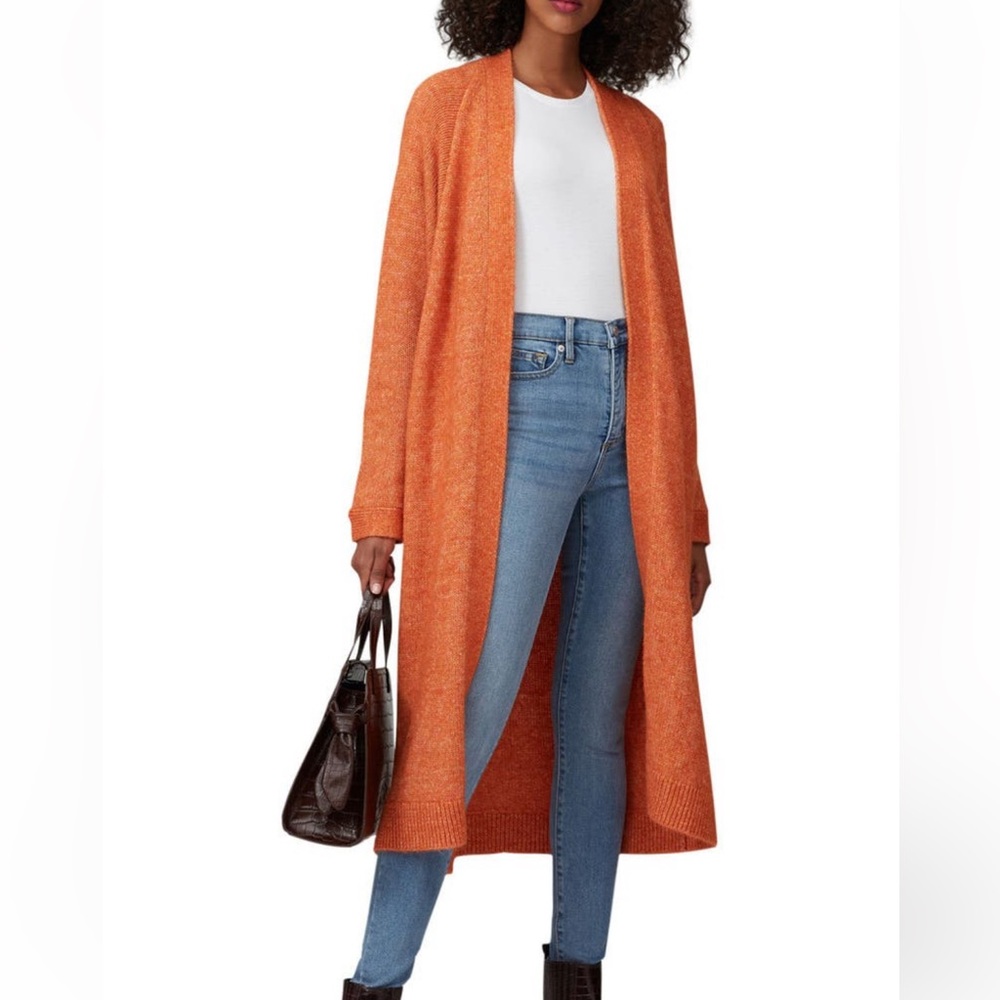 ELK Meldal Cardi Sweater | Italian Yarn | Orange Copper | S/M